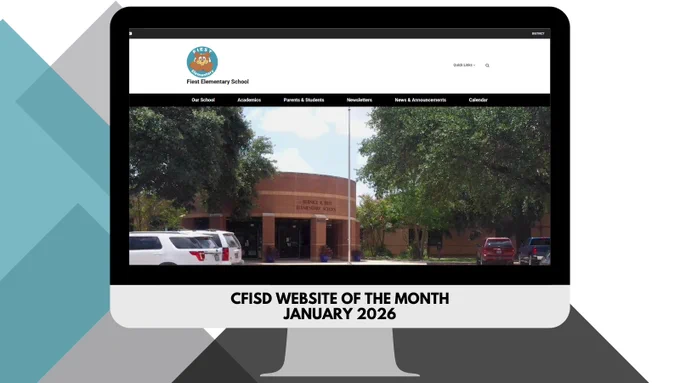 Screenshot of the fiest elementary school website.
