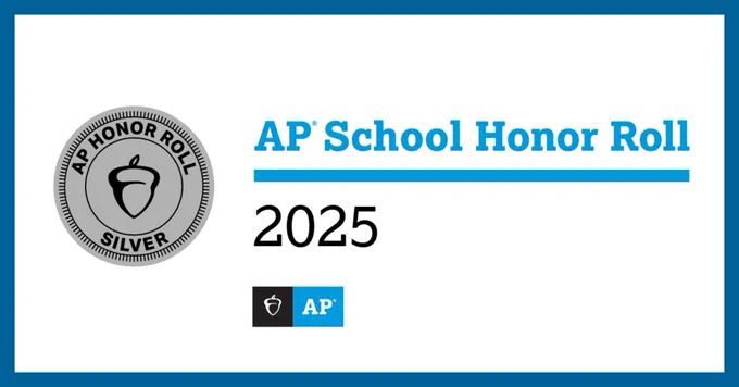 Silver Badge for being an AP honor roll school