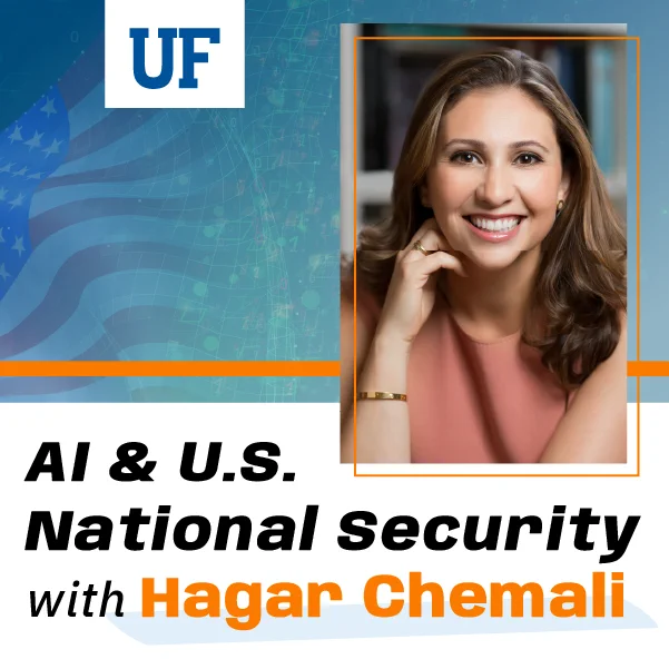 Foreign affairs expert and political satirist Hagar Chemali will discuss how AI is reshaping national security issues and global power structures during a free public lecture TODAY at 6 pm in the Pugh Hall Ocora. 