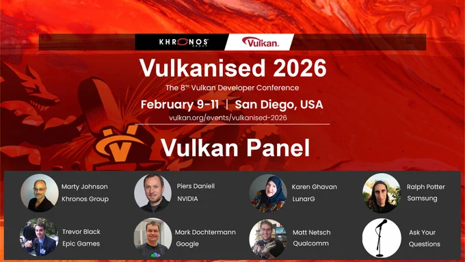 Register now for Vulkanised 2026 and bring your questions to be answered by our world-leading panel of experts!