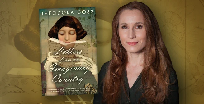 Author pictured with book cover.