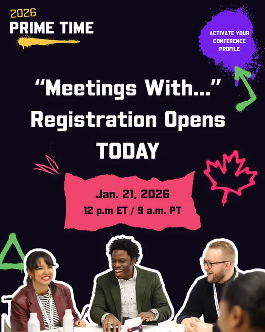 "Meetings With..." Registration Opens Today - Jan. 21, 2026 12 p,m ET / 9 a.m PT

Activate your conference profile