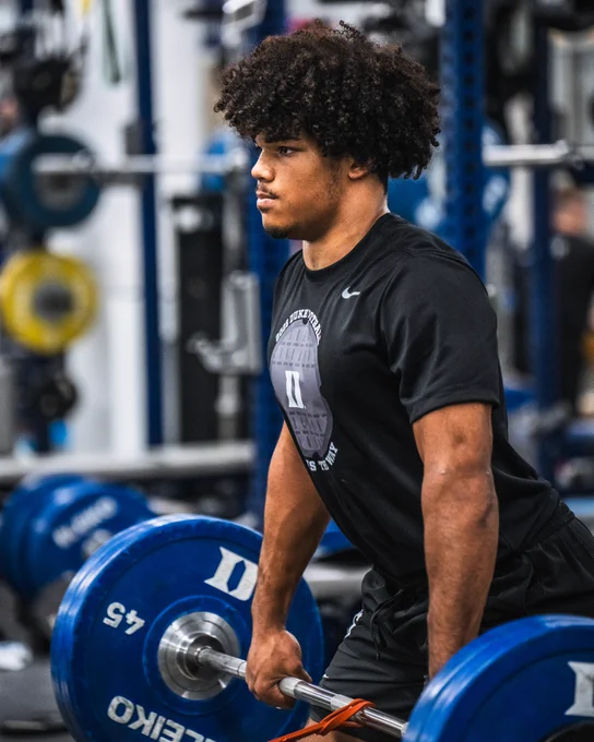Nate Sheppard lifting weights 