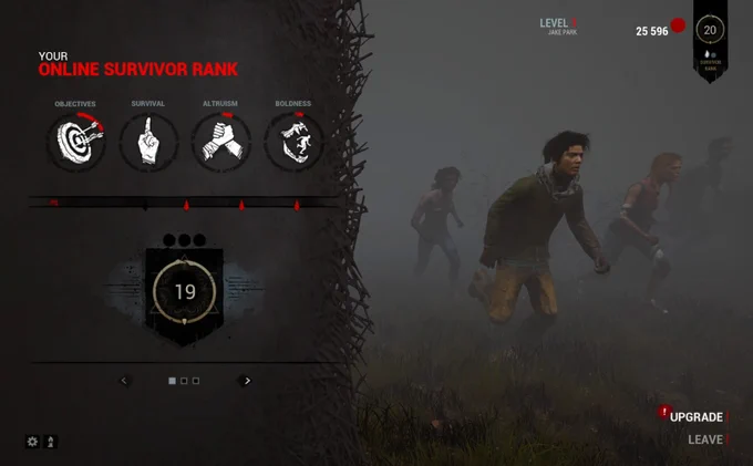 The End Game Tally screen in Dead by Daylight in 2016.