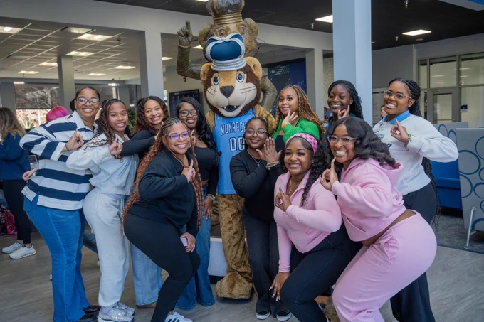 Group photo with Big Blue