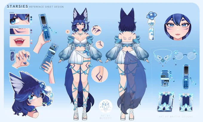 Art by linxixy thank you reff sheet mama uwu