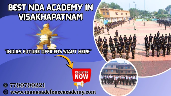 “India’s Future Officers Start Here” — Manasa Defence Academy
At Manasa Defence Academy, we believe the journey to becoming India’s next generation of distinguished officers begins with the right training, mindset, and support. Nestled in Visakhapatnam, Andhra Pradesh, our academy is more than just a coaching center — it’s where dreams of serving the nation are shaped into reality.

India’s future officers start here — that’s not just a tagline; it’s our commitment to every young aspirant who walks through our doors. From rigorous NDA & defence exam preparation to SSB interview training, we provide a structured pathway covering every step of your defence career journey. With experienced mentors, retired defence personnel as instructors, and a holistic training environment, we ensure that each cadet builds:

✔ Strong physical fitness
✔ Sharp mental endurance
✔ Superior communication skills
✔ Strategic problem-solving ability
✔ Leadership and confidence to lead

Our comprehensive coachin