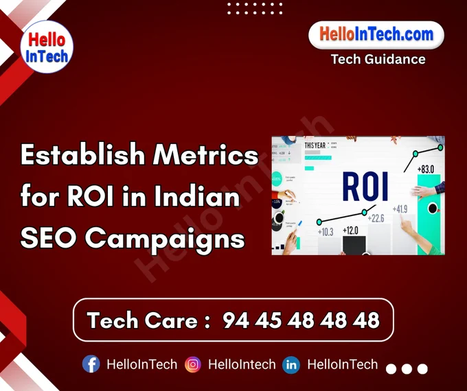 #seoindia #seoROI #organictraffic #keywordrankings #leadgeneration #conversiontracking #digitalmarketingindia #localSEO #indiansearchengineoptimization #seoanalytics #clickthroughrate #bouncerate #seoKPIs #ecommerceSEO #onpageseo #seoresults #contentstrategy #indianbusinessgrowth #googlesearchconsole #seoROItracking #datadrivenSEO 

𝐏𝐥𝐞𝐚𝐬𝐞 𝐅𝐨𝐥𝐥𝐨𝐰 & 𝐒𝐡𝐚𝐫𝐞 -𝗛𝗜𝗧 𝐓𝐨𝐮𝐫 𝐨𝐧 𝐒𝐨𝐜𝐢𝐚𝐥 𝐌𝐞𝐝𝐢𝐚 𝐏𝐚𝐠𝐞𝐬:

📞 𝗖𝗮𝗹𝗹 𝘂𝘀 𝘁𝗼𝗱𝗮𝘆: 94 45 48 48 48
🌐 𝗪𝗲𝗯𝘀𝗶𝘁𝗲: https://hellointech.com/i-news/
📧𝗘𝗺𝗮𝗶𝗹 𝗜𝗗: hellointech.com@gmail.com
👉 𝗙𝗮𝗰𝗲𝗯𝗼𝗼𝗸: https://www.facebook.com/HelloInTech/
👉 𝗜𝗻𝘀𝘁𝗮𝗴𝗿𝗮𝗺: www.instagram.com/Hello_intech
👉 𝗟𝗶𝗻𝗸𝗲𝗱𝗜𝗻: https://www.linkedin.com/in/hello-intech-19ba10220/
👉 𝗧𝘄𝗶𝘁𝘁𝗲𝗿/𝗫: https://x.com/HelloIntec13514
👉 𝗧𝗲𝗹𝗲𝗴𝗿𝗮𝗺: https://t.me/HelloInTech
👉 𝗪𝗵𝗮𝘁𝘀𝗔𝗽𝗽: https://wa.me/9445484848
👉 𝗪𝗖: https://whatsapp.com/channel/0029VbAfJCsEQIaoPeLZG62Z



