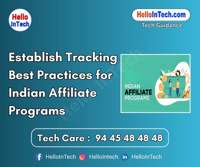 #affiliateprogramsindia #trackingbestpractices #digitalmarketingindia #affiliatetracking #utmtracking #conversionanalytics #saasaffiliates #marketingroi #frauddetection #crossdevicetracking #cookielessfuture #b2baffiliates #mobiletracking #taxcompliance #indianaffiliates #firstpromoterindia #affiliatenetworks #realtimeanalytics #crmtracking #webhookintegration #gtmtracking 

𝐏𝐥𝐞𝐚𝐬𝐞 𝐅𝐨𝐥𝐥𝐨𝐰 & 𝐒𝐡𝐚𝐫𝐞 -𝗛𝗜𝗧 𝐓𝐨𝐮𝐫 𝐨𝐧 𝐒𝐨𝐜𝐢𝐚𝐥 𝐌𝐞𝐝𝐢𝐚 𝐏𝐚𝐠𝐞𝐬:

📞 𝗖𝗮𝗹𝗹 𝘂𝘀 𝘁𝗼𝗱𝗮𝘆: 94 45 48 48 48
🌐 𝗪𝗲𝗯𝘀𝗶𝘁𝗲: https://hellointech.com/i-news/
📧𝗘𝗺𝗮𝗶𝗹 𝗜𝗗: hellointech.com@gmail.com
👉 𝗙𝗮𝗰𝗲𝗯𝗼𝗼𝗸: https://www.facebook.com/HelloInTech/
👉 𝗜𝗻𝘀𝘁𝗮𝗴𝗿𝗮𝗺: www.instagram.com/Hello_intech
👉 𝗟𝗶𝗻𝗸𝗲𝗱𝗜𝗻: https://www.linkedin.com/in/hello-intech-19ba10220/
👉 𝗧𝘄𝗶𝘁𝘁𝗲𝗿/𝗫: https://x.com/HelloIntec13514
👉 𝗧𝗲𝗹𝗲𝗴𝗿𝗮𝗺: https://t.me/HelloInTech
👉 𝗪𝗵𝗮𝘁𝘀𝗔𝗽𝗽: https://wa.me/9445484848

