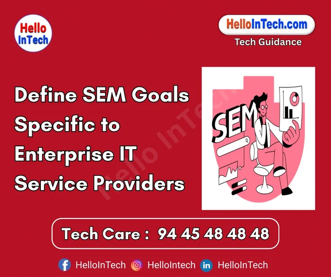 #enterpriseSEM #ITmarketing #searchenginemarketing #B2Bleadgeneration #qualifiedleads #enterpriseITservices #geoSEMtargeting #accountbasedmarketing #googleadsstrategy #contentdrivenleads #highintentkeywords #b2btechads #digitalpipeline #crmtracking #searchvisibility #ITsolutionspromotion #talentbranding #SEMgoals #ROItracking 

𝐏𝐥𝐞𝐚𝐬𝐞 𝐅𝐨𝐥𝐥𝐨𝐰 & 𝐒𝐡𝐚𝐫𝐞 -𝗛𝗜𝗧 𝐓𝐨𝐮𝐫 𝐨𝐧 𝐒𝐨𝐜𝐢𝐚𝐥 𝐌𝐞𝐝𝐢𝐚 𝐏𝐚𝐠𝐞𝐬:

📞 𝗖𝗮𝗹𝗹 𝘂𝘀 𝘁𝗼𝗱𝗮𝘆: 94 45 48 48 48
🌐 𝗪𝗲𝗯𝘀𝗶𝘁𝗲: https://hellointech.com/i-news/
📧𝗘𝗺𝗮𝗶𝗹 𝗜𝗗: hellointech.com@gmail.com
👉 𝗙𝗮𝗰𝗲𝗯𝗼𝗼𝗸: https://www.facebook.com/HelloInTech/
👉 𝗜𝗻𝘀𝘁𝗮𝗴𝗿𝗮𝗺: www.instagram.com/Hello_intech
👉 𝗟𝗶𝗻𝗸𝗲𝗱𝗜𝗻: https://www.linkedin.com/in/hello-intech-19ba10220/
👉 𝗧𝘄𝗶𝘁𝘁𝗲𝗿/𝗫: https://x.com/HelloIntec13514
👉 𝗧𝗲𝗹𝗲𝗴𝗿𝗮𝗺: https://t.me/HelloInTech
👉 𝗪𝗵𝗮𝘁𝘀𝗔𝗽𝗽: https://wa.me/9445484848
👉 𝗪𝗖: https://whatsapp.com/channel/0029VbAfJCsEQIaoPeLZG62Z


