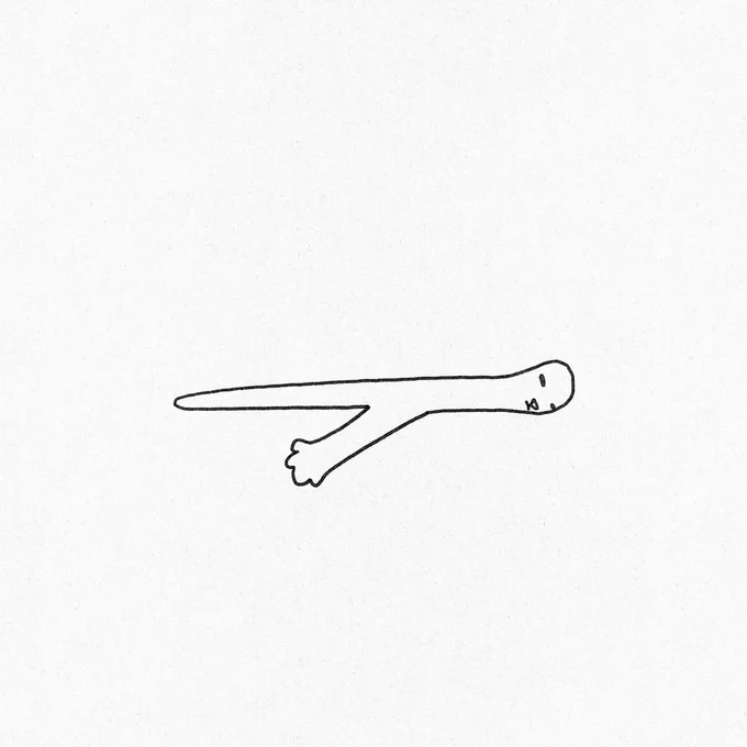 a poorly drawn snat (snake cat)