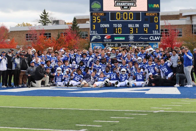 Falcons Win the Conference, securing a spot in the D3 National Playoffs