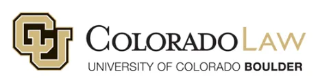 Thios image shows the logo for the University of Colorado Boulder, Colorado Law.