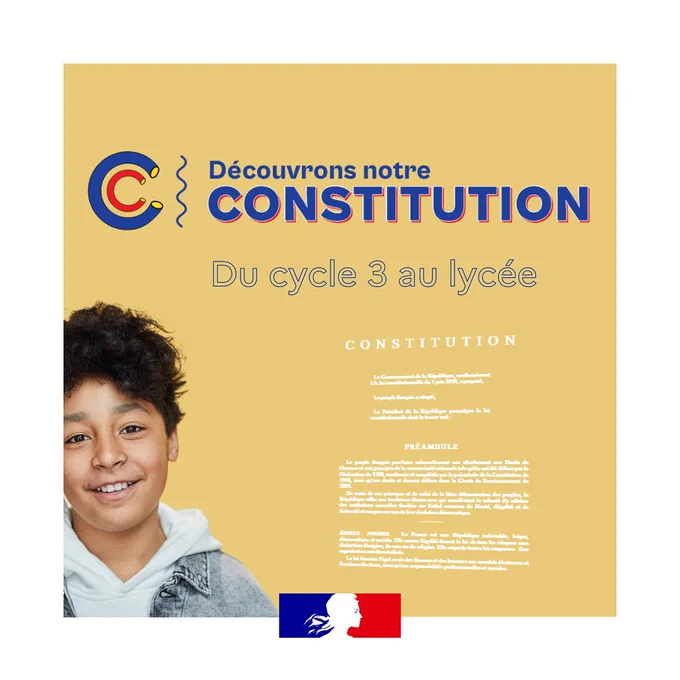 Concours Découvrons notre Constitution, du cycle 3 au lycée