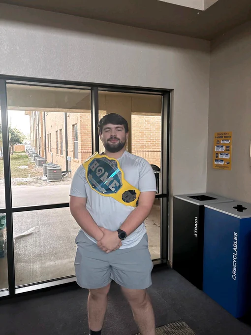 An Angelo State Housing student staff member posing for a photo.