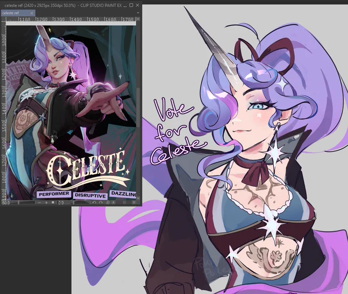 new hero celeste from deadlock go vote for celeste