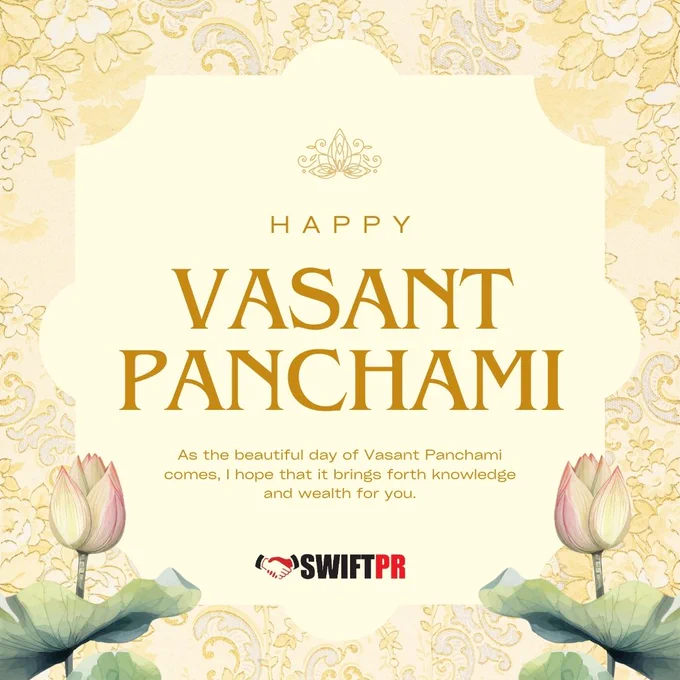 Vasant Panchami 2026: A festival honoring Goddess Saraswati with rituals, prayers, and yellow clothing. It is a celebration of knowledge, culture, and spring.

#vasantpanchami #saraswatipuja #vasantpanchami2026 #goddesssaraswati #springfestival #knowledgeandwisdom #yellowfestival