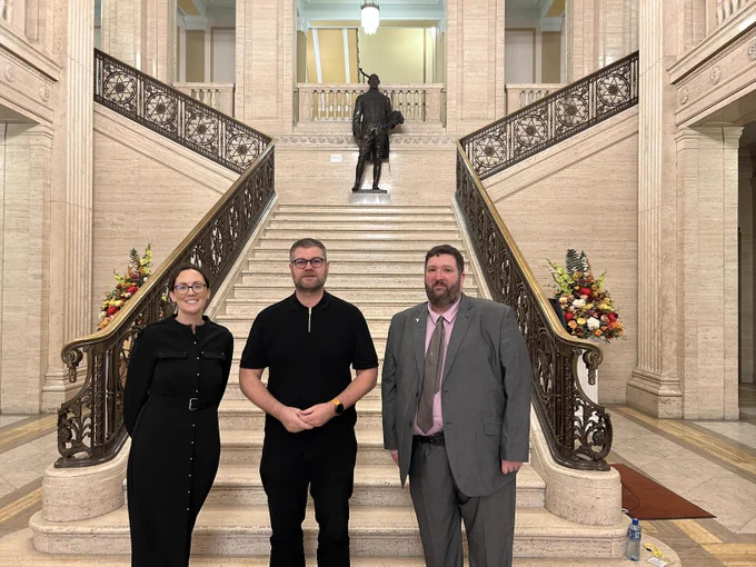 Left to right: Sara-Jane McGurk, Colin McGrath, Michael Perry
