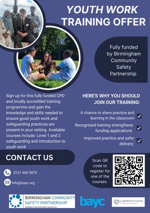 youth training offer flyer