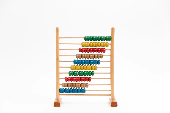 an abacaus to represent math manipulatives