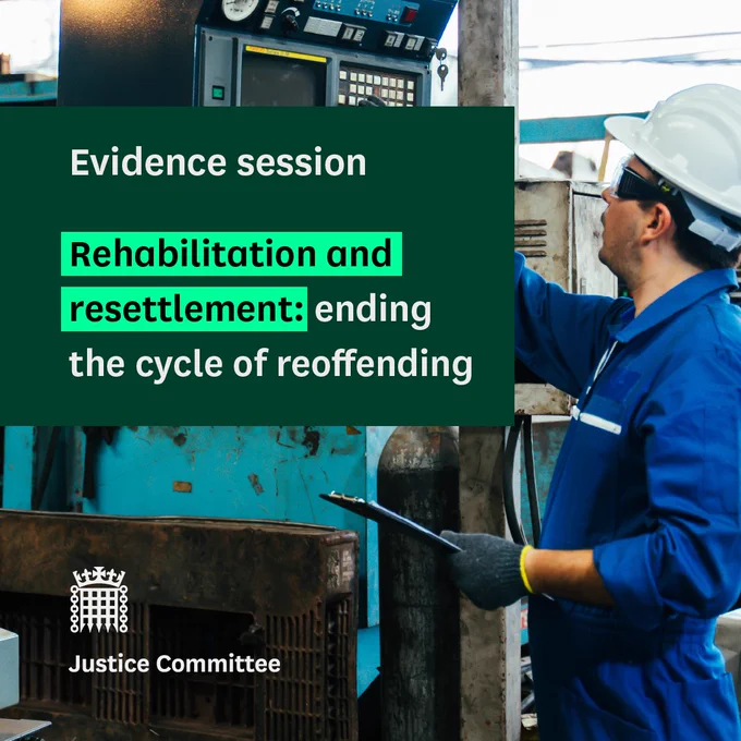 Image of an engineer in a factory. Evidence session. Rehabilitation and resettlement: ending the cycle of reoffending. Justice Committee.
