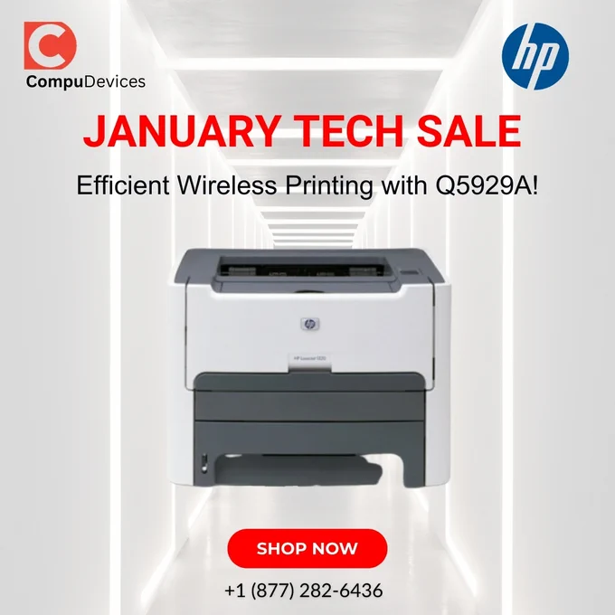 Q5929A HP LaserJet 1320nw Monochrome Wireless Network Printer