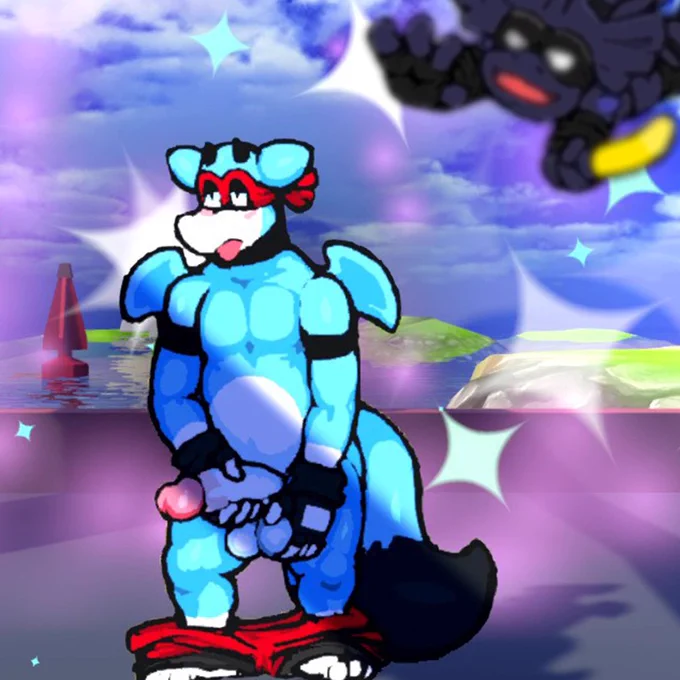Joe in a sticky situation, where he's gotten so horny, he can't even move! He's stopped in the middle of the Southeast Beach to take care of himself, being a little too distracted to notice someone's right behind him!