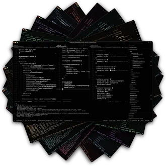 Multiple screenshots for the variations of Tlapalli theme for VSCode
