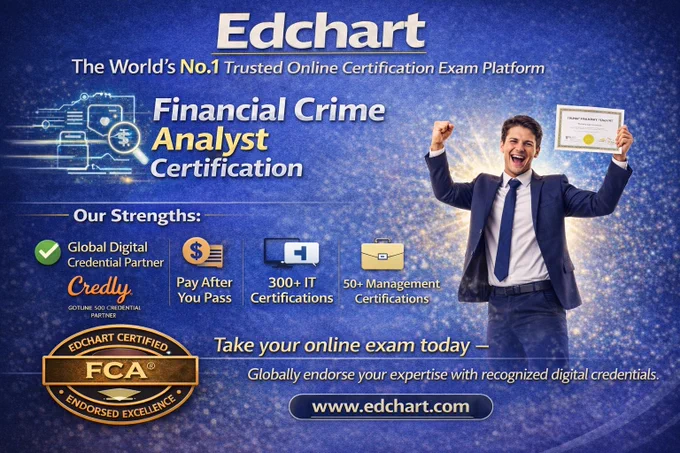 This image represents the Financial Crime Analyst Certification, highlighting professional capabilities in anti-money laundering controls, fraud risk assessment, transaction monitoring, sanctions compliance, and financial crime investigation. It reflects the analytical and regulatory expertise required to detect suspicious activities, support compliance frameworks, and protect financial institutions from financial crime risks in a globally regulated environment.