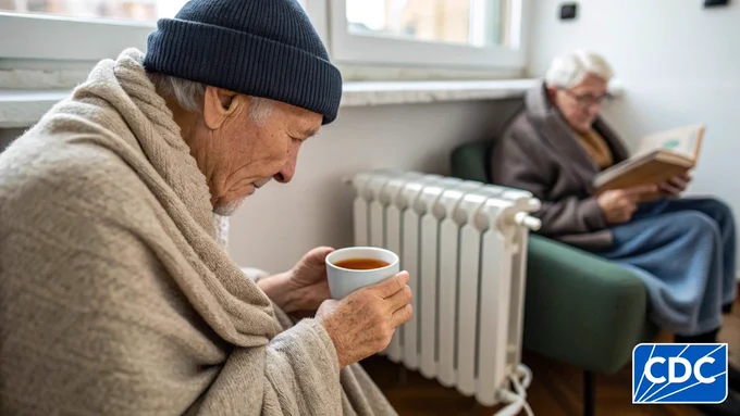 Two individuals relaxing indoors; one person is sipping from a cup near a radiator, while another is reading a book in the background. 