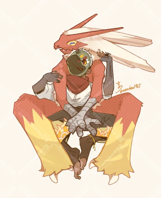 《Pokémon 精靈寶可夢》粉絲創作FANART
火雞抱抱（2026）

illust. BY 玄少@xuanshao1965