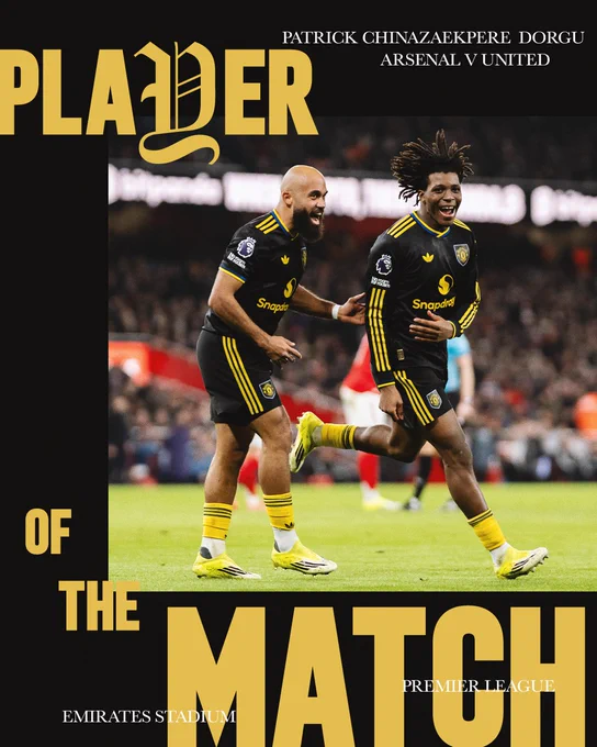 Patrick Chinazaekpere Dorgu is named our Player of the Match.