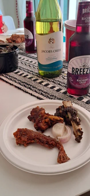 Wine and Breezer. 