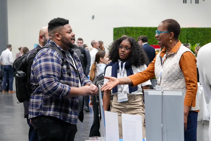 Attendees at the Career Fair.