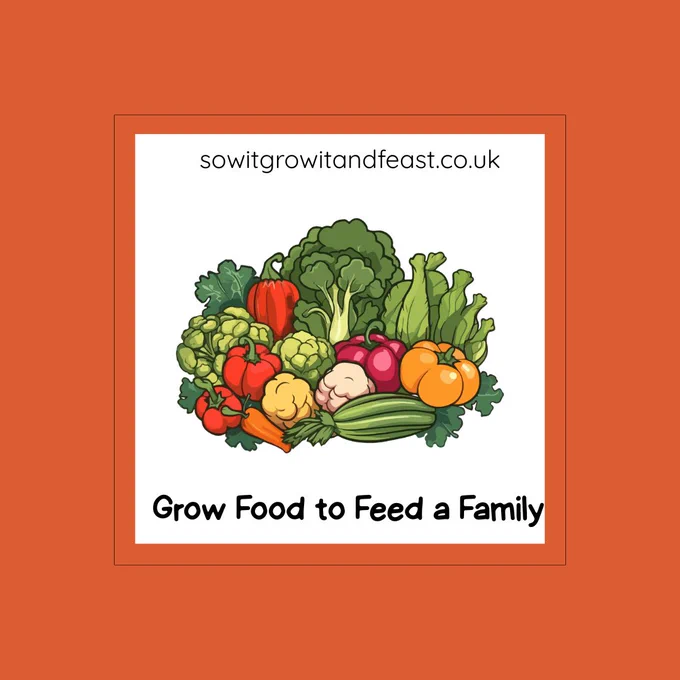 Grow Food to Feed a Family.
sowitgrowitandfeast.co.uk
Image:  display of brightly coloured vegetables
