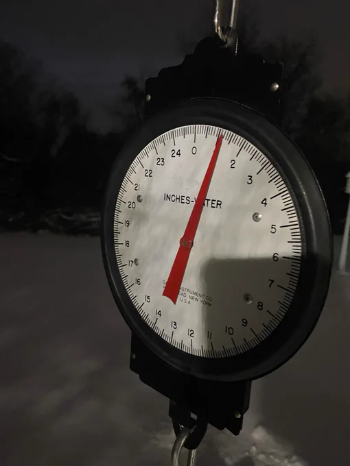 Picture of 1.1" of liquid from our snow pack
