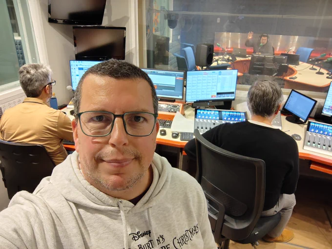 En el estudio de Canal Sur para salir en el programa Andalucía ahora