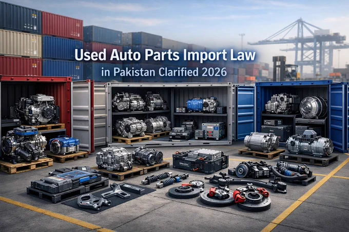 Used Auto Parts Import Law in Pakistan Clarified 2026