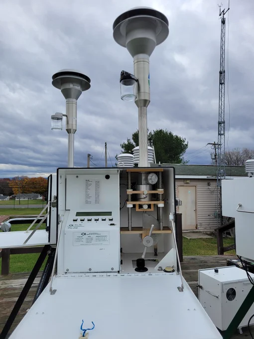 A photo of an air monitor \n