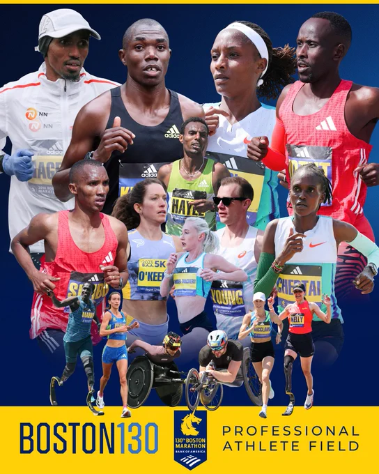 Blue and yellow graphic featuring 16 athletes in the 2026 professional athlete field