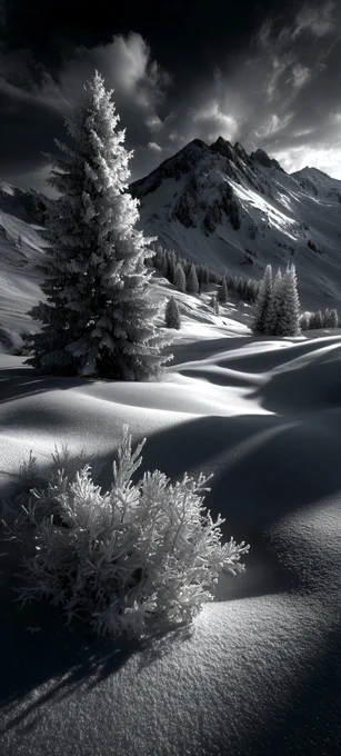 Monochrome mastery with absolute high acutance on frozen micro-displacement. Dramatic negative space and eternal shadows carve primal geological force. Timeless hyperreal minimalism.