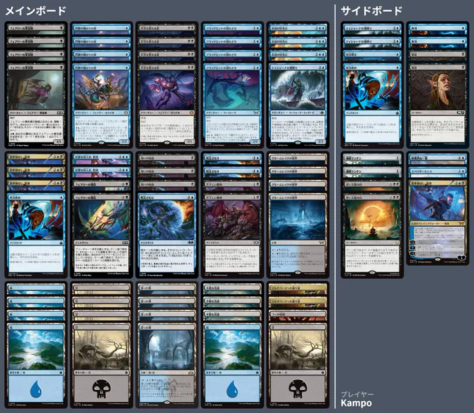 4 Faerie Dreamthief
4 Flitterwing Nuisance
4 Bitterbloom Bearer
4 Floodpits Drowner
1 Tishana's Tidebinder
3 Enduring Curiosity
2 Kaito, Cunning Infiltrator
3 Kaito, Bane of Nightmares
2 Faerie Fencing
3 Requiting Hex
1 Spell Snare
2 Bitter Triumph
3 Spell Stutter
4 Gloomlake Verge
5 Island
2 Multiversal Passage
1 Realm of Koh
3 Restless Reef
5 Swamp
4 Watery Grave


2 Annul
2 Duress
2 Soul-Guide Lantern
1 Spell Pierce
1 Spell Snare
2 Day of Black Sun
1 Disdainful Stroke
1 Spider-Sense
2 Tishana's Tidebinder
1 Kaito, Bane of Nightmares