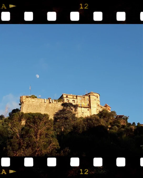 Castle Brown & the Moon in Portofino. Photo by Freya Ingva