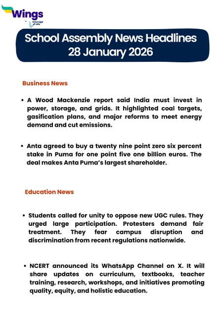 Business and Education News 28 January 2026