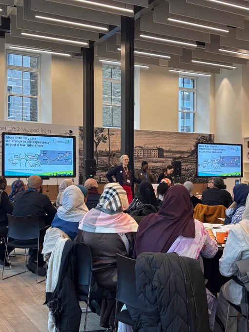 Photograph of people who attended the Healthy Tower Hamlets event.