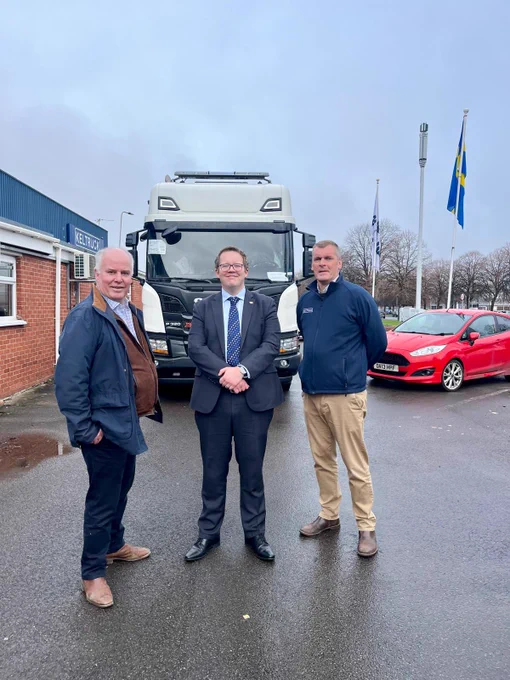 Andrew RT Davies visits Keltruck Scania