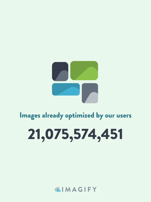 Over 21billions images optimized