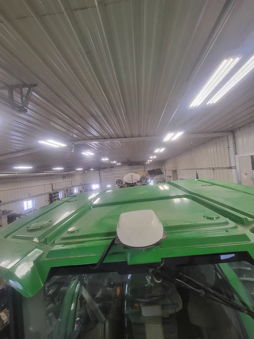 RTK GPS 7500 on the tractor, WAAS on the planter