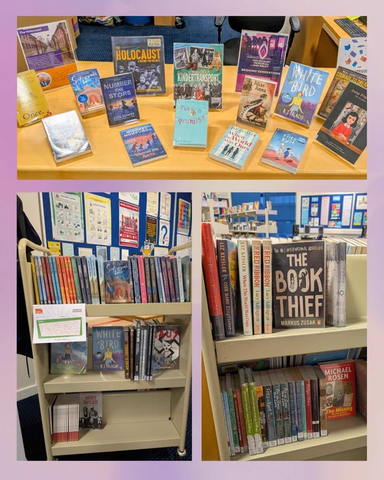 Library Holocaust collection and display 