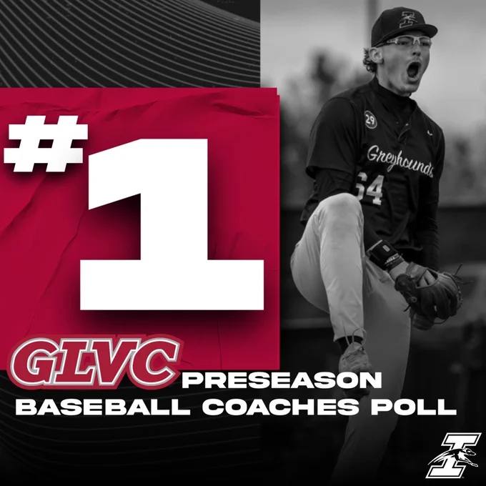 Bennett Rogers in a GLVC Preseason Coaches Poll Graphic.